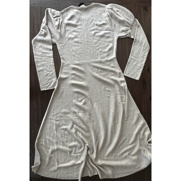 Tuckernuck Pomander Place Maxi Dress Women’s Large Knit Brielle Beige Tan NEW - Picture 7 of 12